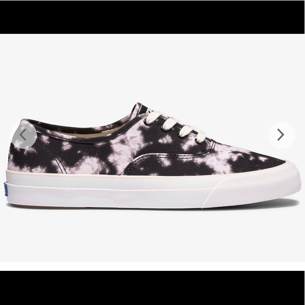 Keds Surfer Black and Pink Tie Dye with Organic Cotton Sneakers